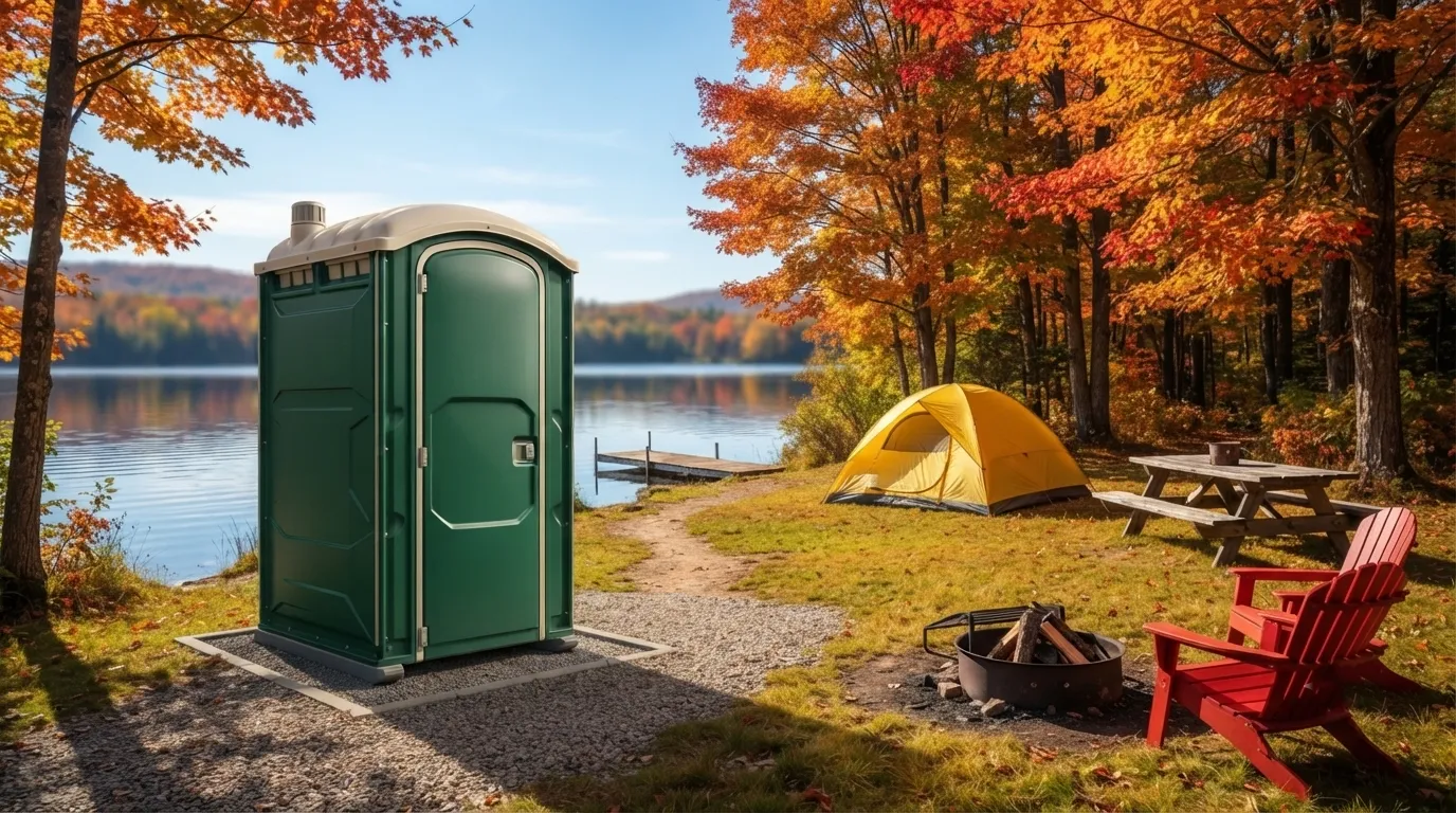 Camping Porta Potty in Downtown DC, DC